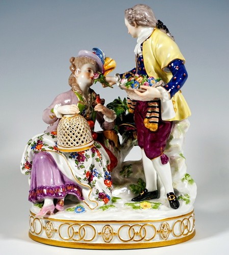 Meissen figur galantes paar - meissen,