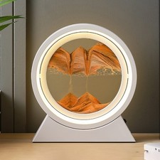 Fließende Sandbild 3D Sandscape Sanduhr Landschaft Sandbilder mit LED Licht Gift