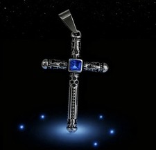 Kreuz Edelstahl Strass Stein