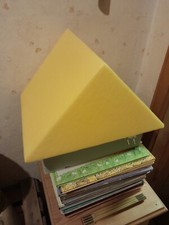 Lampe .gelb.  table lamp . 80er. Kunststoff . Gebraucht.  Firma Heico 