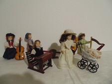 Puppen Sammlung und Zubehör Schulbank Cello Schaukel Harfe