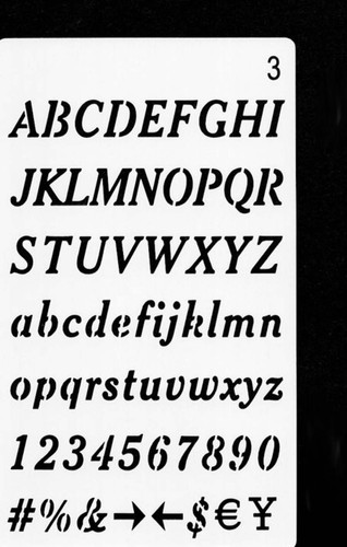 Schablone stencil buchstaben - schablone,