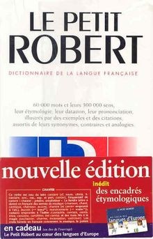 Petit robert la langue - le,