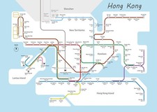 Hongkong U-Bahn Karte