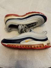 Original Nike Air Max 97 Silber/Rot 921733-015 Gr. 40.5 – Top Zustand Retro