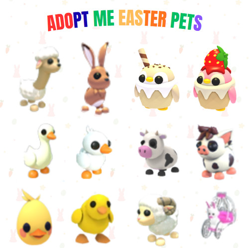 Roblox adopt easter items - me,