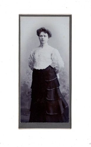 Cdv foto damenportrait feine - cdv, /