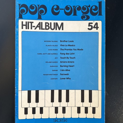 Noten pop orgel - -,
