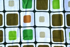 60er 70er Stoff grün braun