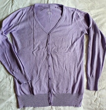 STRICKJACKE Weste JACKE Pullunder zu Jeans LILA Flieder M L 40 42 neuw.