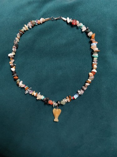 Kette edelstein engel - edelstein, perlen