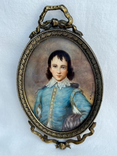 Schönes portrait miniatur - schönes,