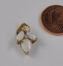 Anhänger Voll Edel Opal Blatt