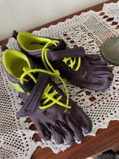 Vibram Five Fingers Zehen Barfussschuhe , 3 x benutzt, gr EU 40, schwarz neon fa