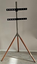 TV-Ständer -ONE FOR ALL TRIPOD-TV-Halterung -WM7472- Walnuss und Silbergrau