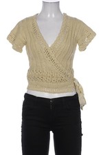 Noa Noa Strickjacke Damen Cardigan Jacke Gr. S Baumwolle Gelb #mb37opz