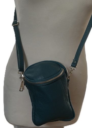 Handy leder tasche petrol - tasche,
