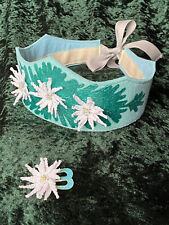 Geburtstagskrone Edelweiß Geburtstag Krone Handmade Häkeln Acrylfarben Filz