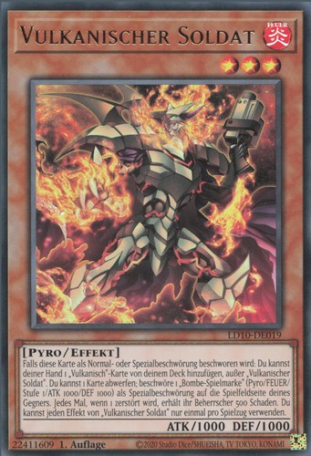 Yugioh vulkanischer soldat - vulkanischer,