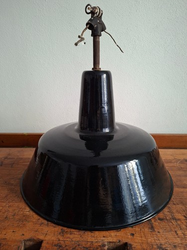 Alte lampe emaille leuchte - lampe,