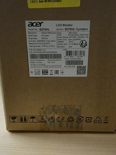 Lcd monitor zoll - lcd, acer