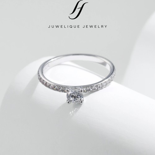 925 silber ring mit - ring, 0,30ct