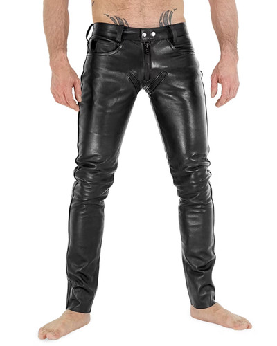 Neue schwarze herren - neue, herren-lederhose