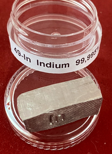 13g indium metall - metall, 99,995%