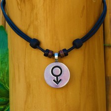 Lederkette Herrenkette Surferkette Herrenhalskette Männerkette Gender Symbol