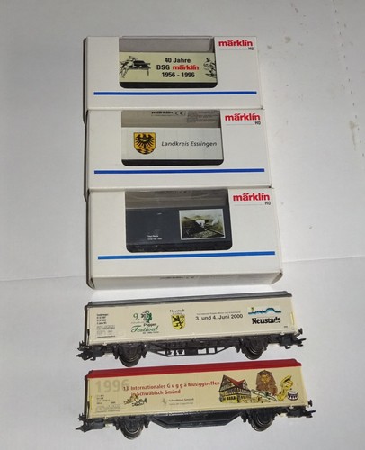 Märklin h0 werbewagen - 5x,