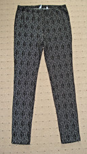 1 Hose schwarzweiß Gr. L Damen weich warm  Stretch bequem Schlupfbund