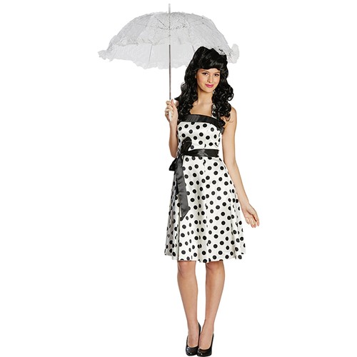 50er jahre kleid - jahre, schwarz