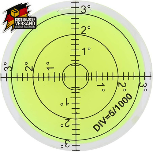 Miniwasserwaage rund 60mm für