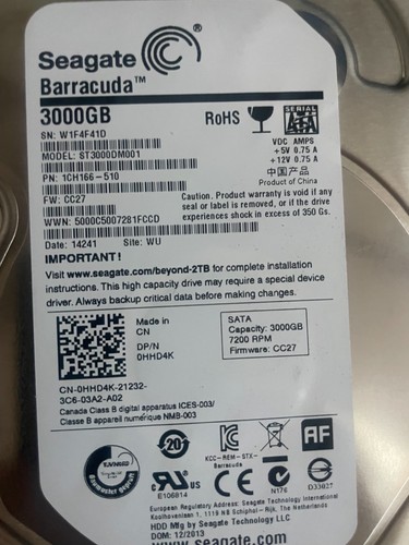 Seagate barracuda 3tb - seagate,