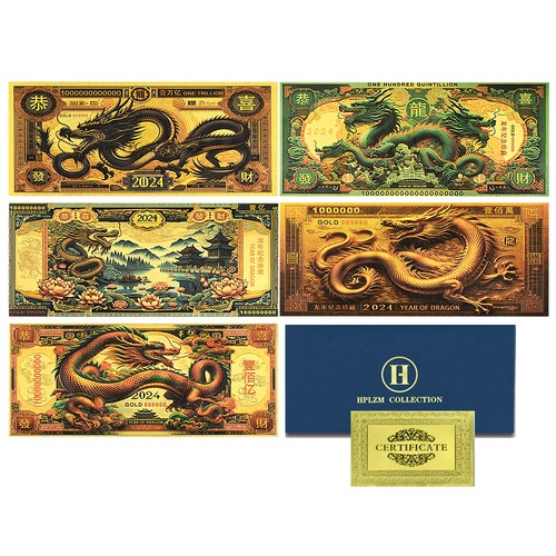 Goldfolie banknote drache - goldfolie,