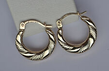 Creolen Ohrringe Creole aus 9kt 375 Kreolen Kreole Kreis Gold Earrings ♦️♦️ 8428