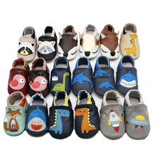 Baby Leder Lauflernschuhe Krabbelschuhe Babyschuhe Hausschuhe Rutschfest Schuhe