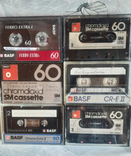 6 x 60erKassetten BASF Chromdioxid II /Chrome Extra II/ Ferro Extra 