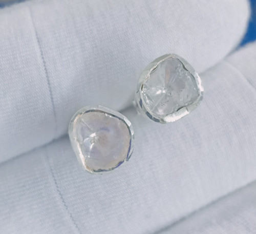Polki diamant ohrstecker - polki, ohrstecker,925