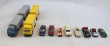 WIKING, 1:87, 10 Stück Oldtimer-LKW und PKW, Cabrio, Krankenwagen, gebraucht