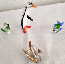 4 ZAUBERHAFTE GLAS FIGURUREN