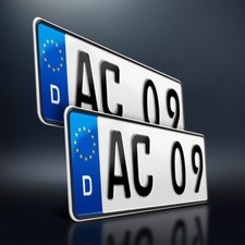 2 Kfz Kennzeichen | 350 x 110