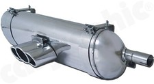 CARGRAPHIC Sport Endschalldämpfer Porsche 986 Boxster 2,7l / S 3,2l TÜV Auspuff
