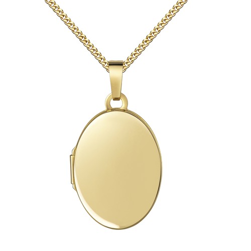 Amulett medaillon gold 585 - medaillon, zum