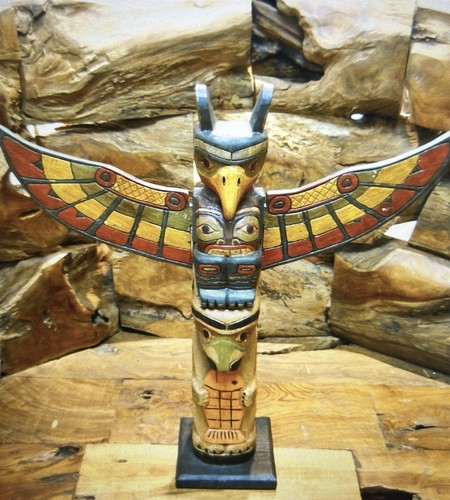 Holz statue stammesadler - holz,