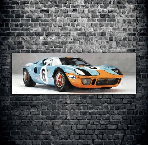 Ford gt40 gulf - gt40-gulf, poster