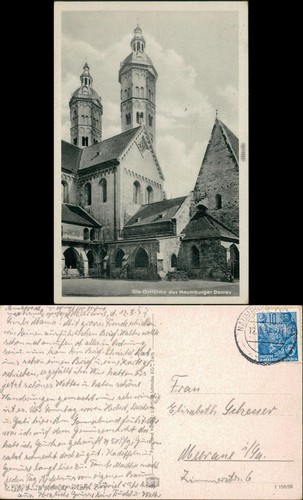 Ansichtskarte naumburg - naumburg, (saale)
