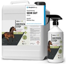 REAVET Bremsen Stop Fliegenspray Pferde 6L, XL Set Kanister mit Sprühflasche