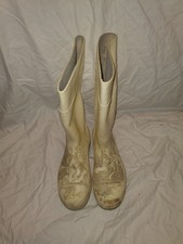 Nora Gummistiefel 41 Stallstiefel Gummi Stiefel Landwirtschaft weiß 