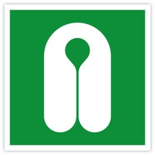 Aufkleber Rettungszeichen